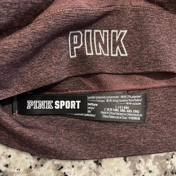 VS PINK Sport Mesh Net Razorback sports bra: never used, size large - Picture 3 of 3